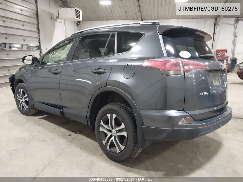 2016 Toyota Rav4 Le VIN: JTMBFREV0GD180275 Lot: 40438399