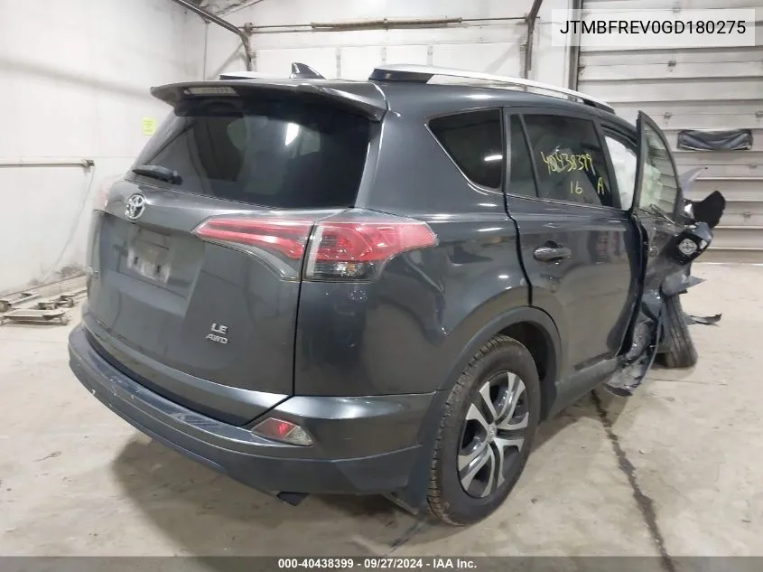 JTMBFREV0GD180275 2016 Toyota Rav4 Le