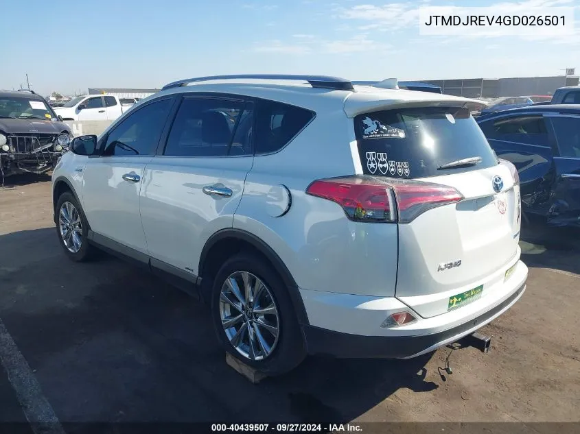 JTMDJREV4GD026501 2016 Toyota Rav4 Hybrid Limited