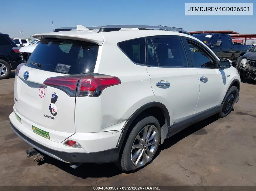 JTMDJREV4GD026501 2016 Toyota Rav4 Hybrid Limited