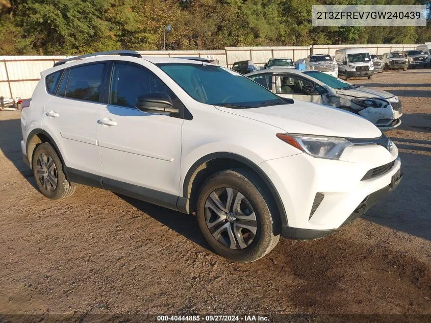 2016 Toyota Rav4 Le VIN: 2T3ZFREV7GW240439 Lot: 40444885