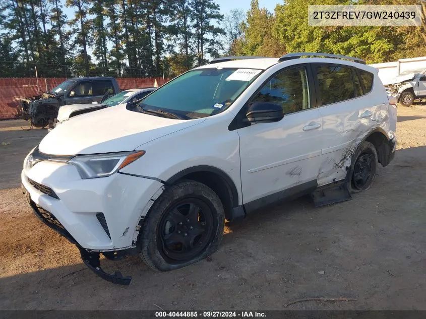 2016 Toyota Rav4 Le VIN: 2T3ZFREV7GW240439 Lot: 40444885