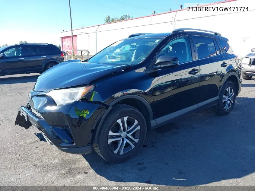 2016 Toyota Rav4 Le VIN: 2T3BFREV1GW471774 Lot: 40456984