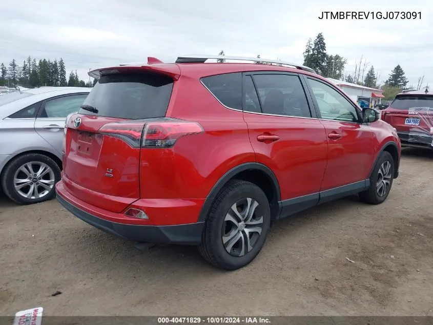 2016 Toyota Rav4 Le VIN: JTMBFREV1GJ073091 Lot: 40471829