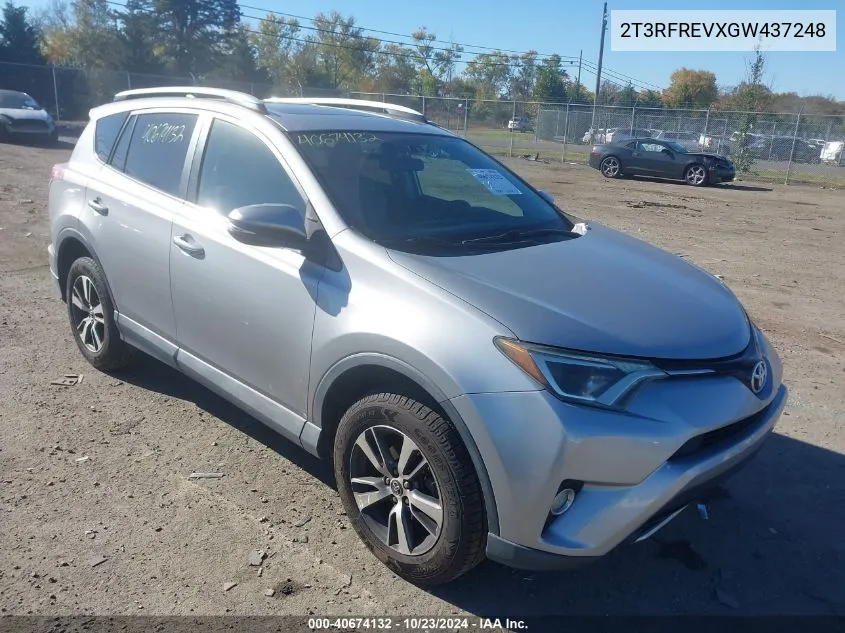 2T3RFREVXGW437248 2016 Toyota Rav4 Xle