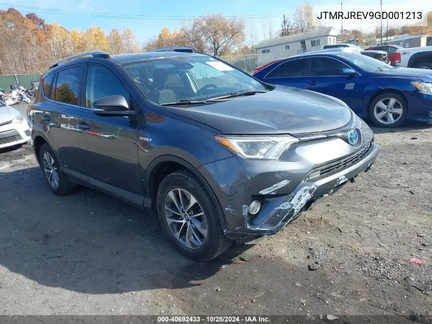 2016 Toyota Rav4 Hv Xle VIN: JTMRJREV9GD001213 Lot: 40692433