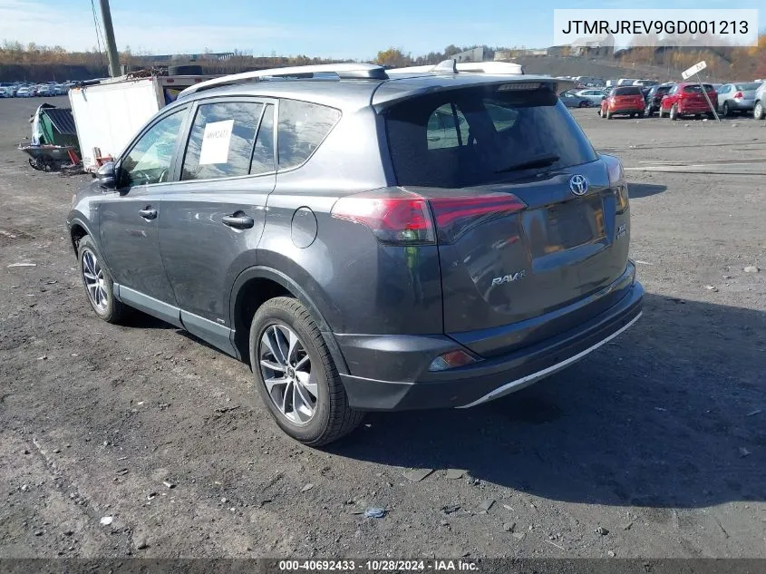 JTMRJREV9GD001213 2016 Toyota Rav4 Hv Xle