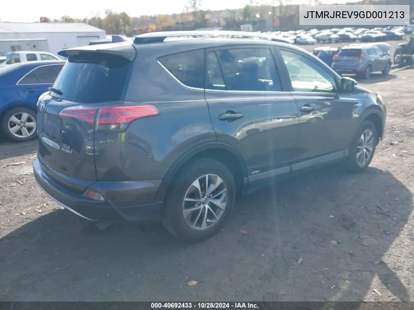 JTMRJREV9GD001213 2016 Toyota Rav4 Hv Xle