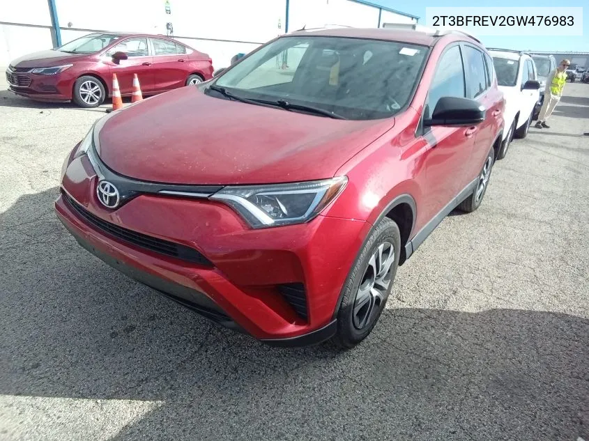 2016 Toyota Rav4 Le VIN: 2T3BFREV2GW476983 Lot: 40704178