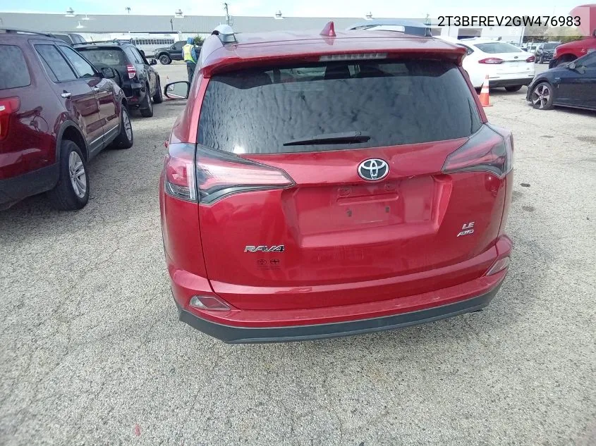 2T3BFREV2GW476983 2016 Toyota Rav4 Le