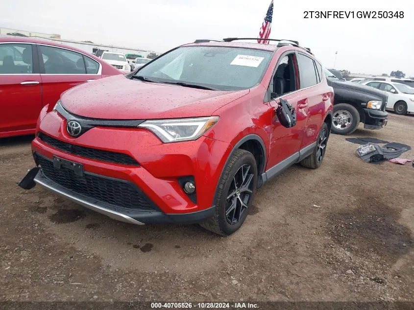 2T3NFREV1GW250348 2016 Toyota Rav4 Se