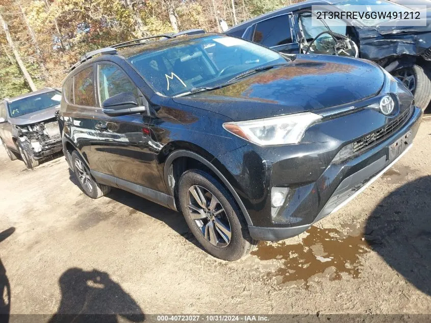 2016 Toyota Rav4 Xle VIN: 2T3RFREV6GW491212 Lot: 40723027