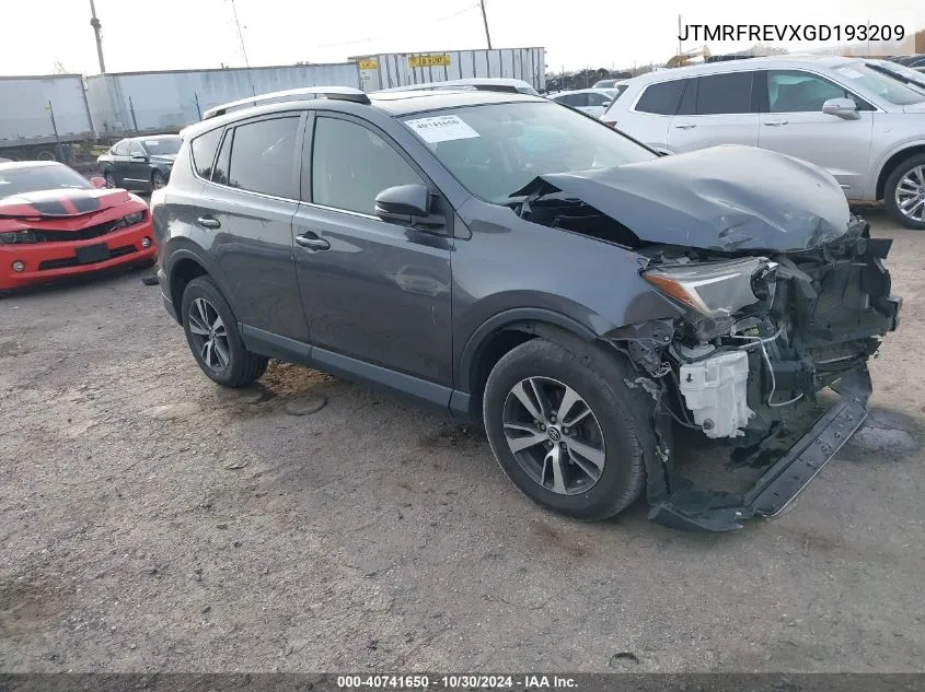 2016 Toyota Rav4 Xle VIN: JTMRFREVXGD193209 Lot: 40741650