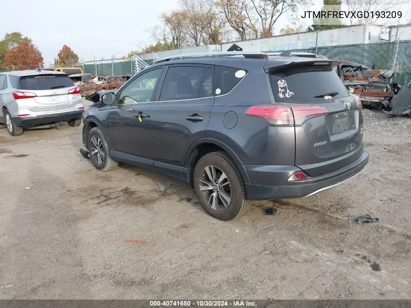 2016 Toyota Rav4 Xle VIN: JTMRFREVXGD193209 Lot: 40741650