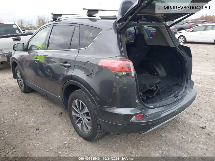 JTMRJREV8GD042089 2016 Toyota Rav4 Hybrid Xle