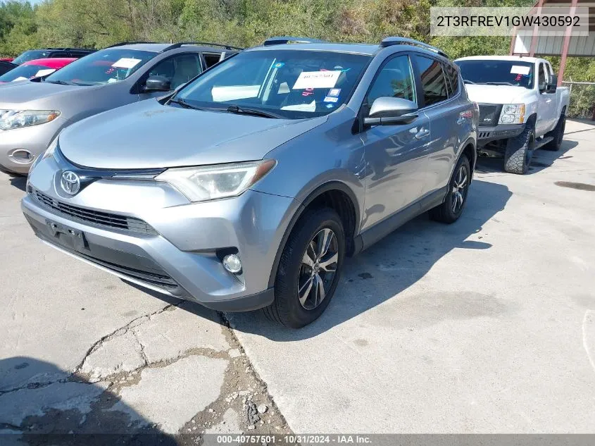 2T3RFREV1GW430592 2016 Toyota Rav4 Xle