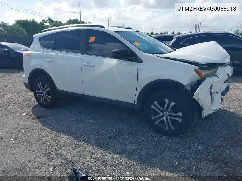 2016 Toyota Rav4 Le VIN: JTMZFREV4GJ068918 Lot: 40760738