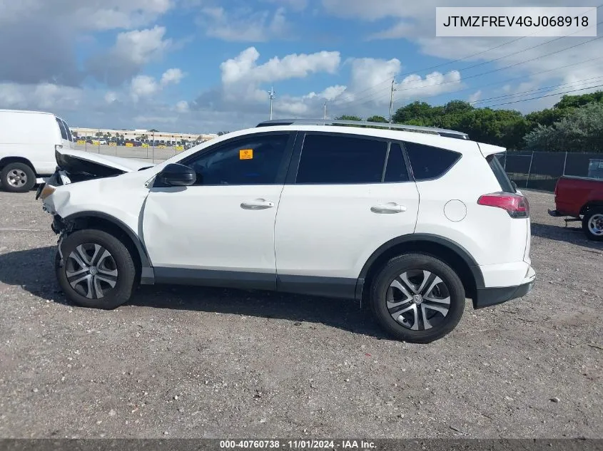 2016 Toyota Rav4 Le VIN: JTMZFREV4GJ068918 Lot: 40760738