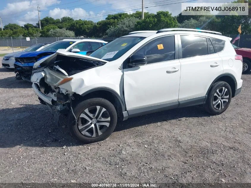 2016 Toyota Rav4 Le VIN: JTMZFREV4GJ068918 Lot: 40760738