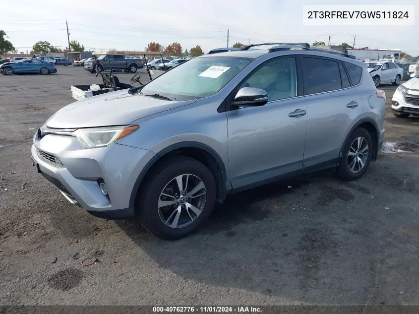 2T3RFREV7GW511824 2016 Toyota Rav4 Xle