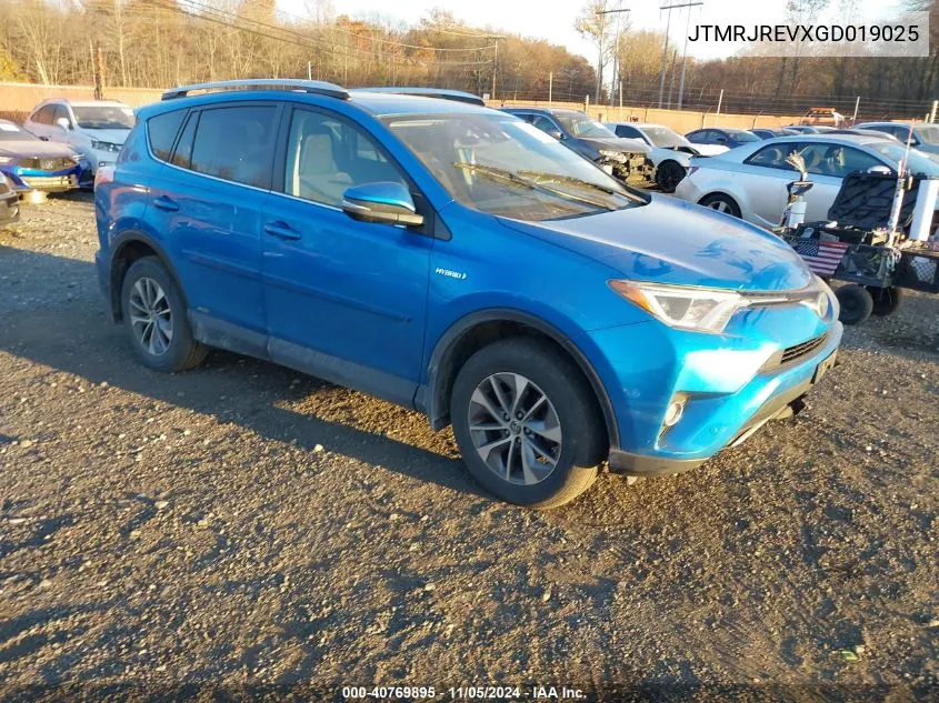 2016 Toyota Rav4 Hv Xle VIN: JTMRJREVXGD019025 Lot: 40769895