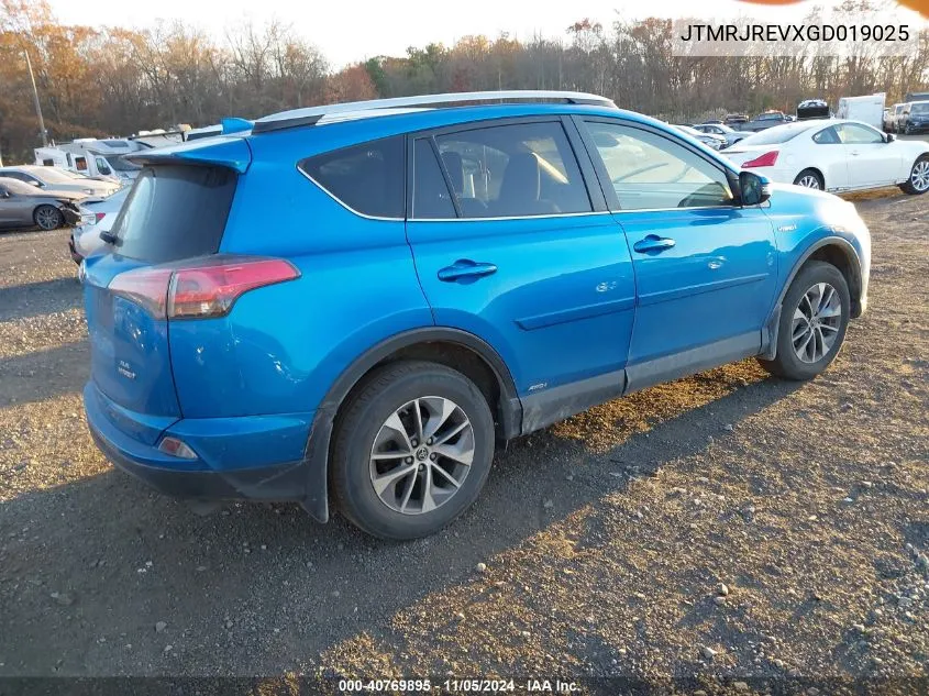 2016 Toyota Rav4 Hv Xle VIN: JTMRJREVXGD019025 Lot: 40769895