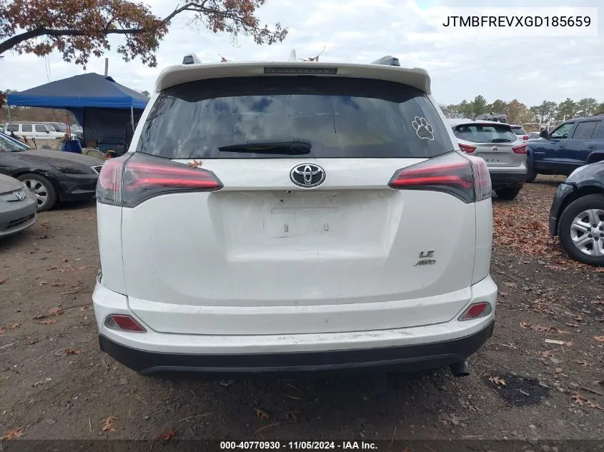 2016 Toyota Rav4 Le VIN: JTMBFREVXGD185659 Lot: 40770930