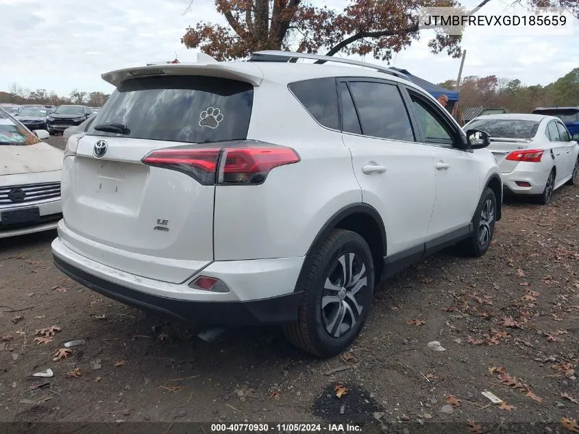 2016 Toyota Rav4 Le VIN: JTMBFREVXGD185659 Lot: 40770930