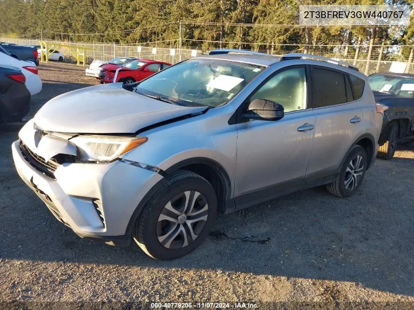 2016 Toyota Rav4 Le VIN: 2T3BFREV3GW440767 Lot: 40779205