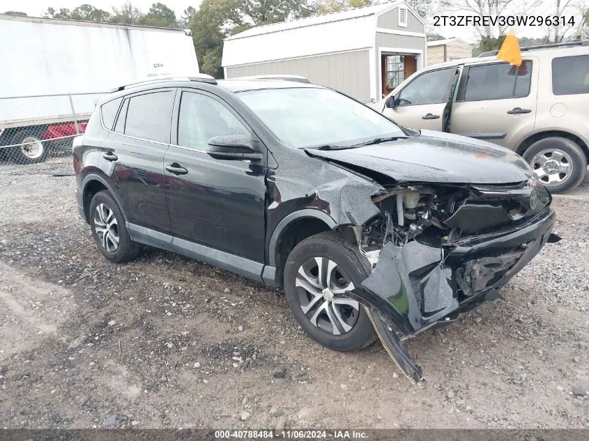 2016 Toyota Rav4 Le VIN: 2T3ZFREV3GW296314 Lot: 40788484