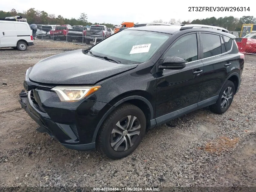 2016 Toyota Rav4 Le VIN: 2T3ZFREV3GW296314 Lot: 40788484