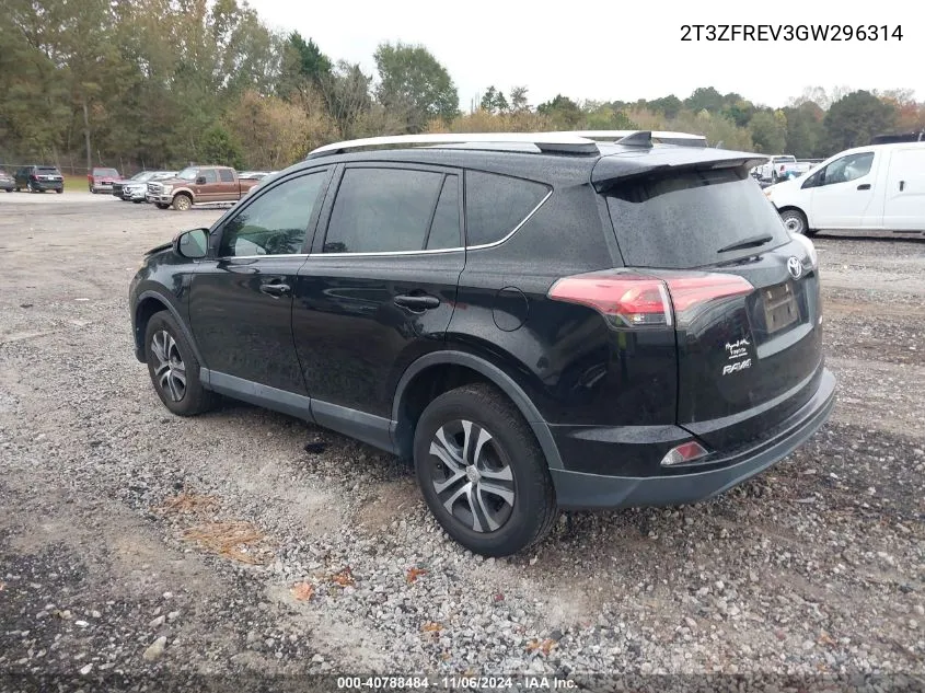 2016 Toyota Rav4 Le VIN: 2T3ZFREV3GW296314 Lot: 40788484