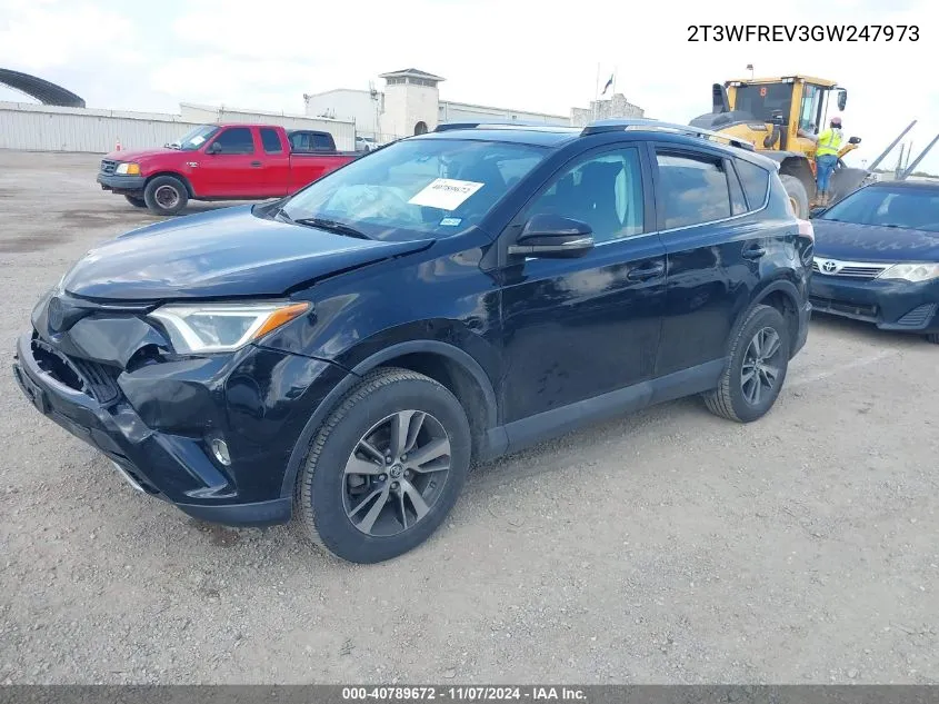 2016 Toyota Rav4 Xle VIN: 2T3WFREV3GW247973 Lot: 40789672