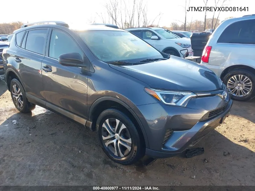 2016 Toyota Rav4 Le VIN: JTMZFREVXGD081641 Lot: 40800977