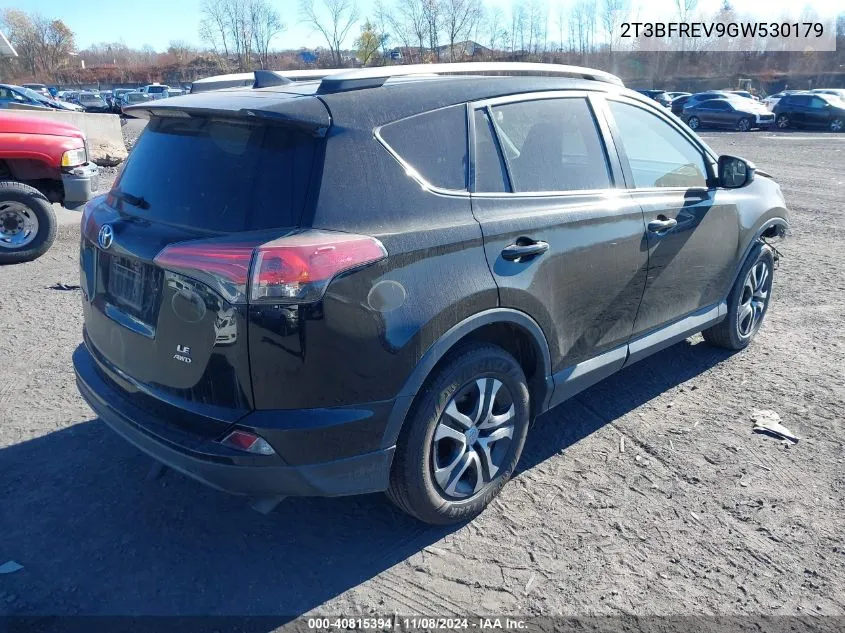 2016 Toyota Rav4 Le VIN: 2T3BFREV9GW530179 Lot: 40815394