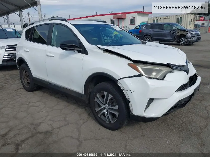 2016 Toyota Rav4 Le VIN: 2T3BFREV8GW448296 Lot: 40835692