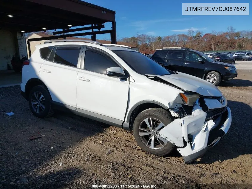 2016 Toyota Rav4 Xle VIN: JTMRFREV7GJ087642 Lot: 40852283