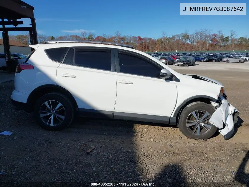 2016 Toyota Rav4 Xle VIN: JTMRFREV7GJ087642 Lot: 40852283