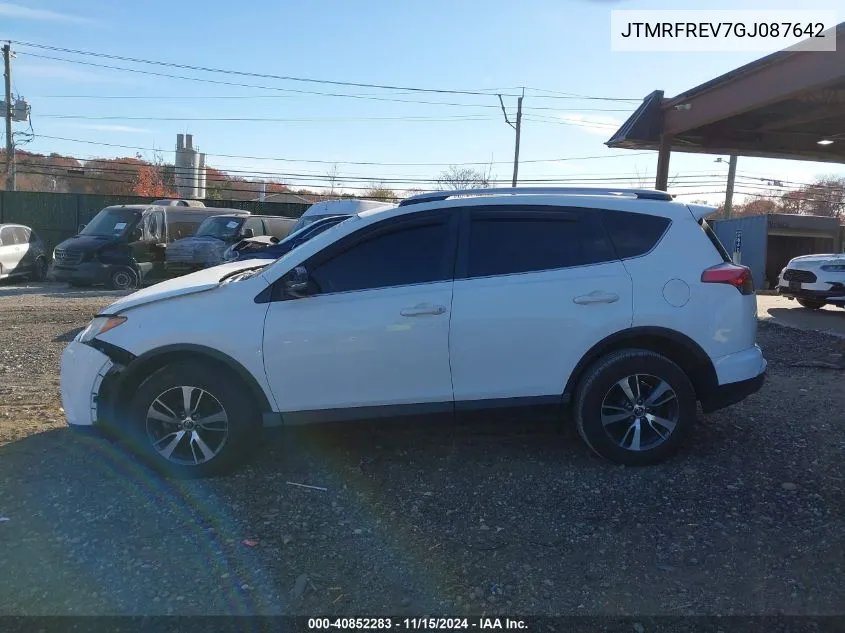 2016 Toyota Rav4 Xle VIN: JTMRFREV7GJ087642 Lot: 40852283