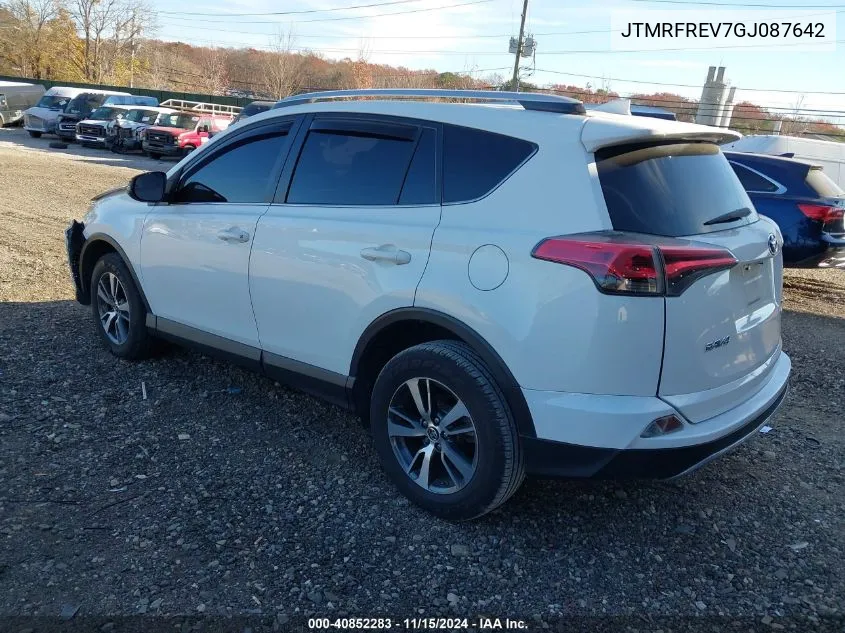 2016 Toyota Rav4 Xle VIN: JTMRFREV7GJ087642 Lot: 40852283