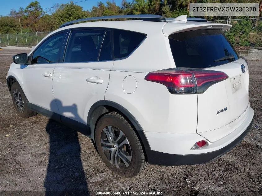 2016 Toyota Rav4 Le VIN: 2T3ZFREVXGW236370 Lot: 40855680