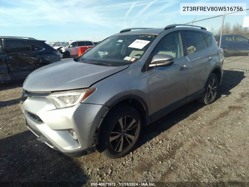 2016 Toyota Rav4 Xle VIN: 2T3RFREV8GW516756 Lot: 40871573