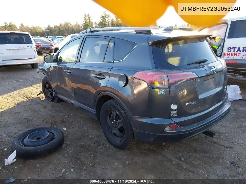 2016 Toyota Rav4 Le VIN: JTMBFREV2GJ053240 Lot: 40889476