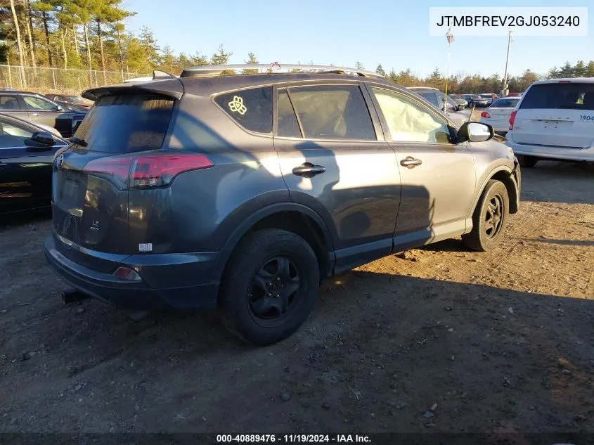 2016 Toyota Rav4 Le VIN: JTMBFREV2GJ053240 Lot: 40889476