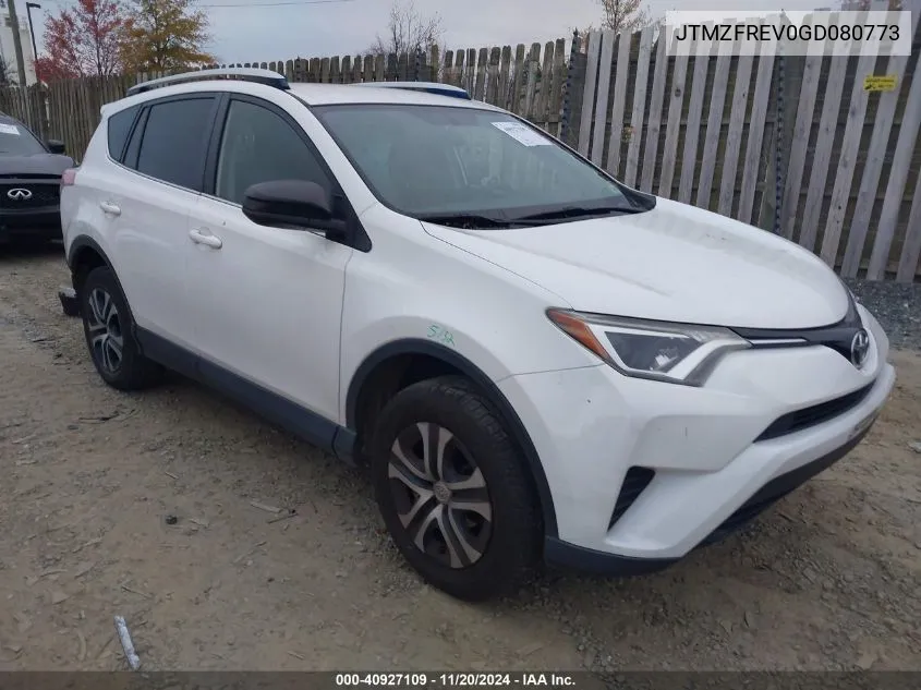 2016 Toyota Rav4 Le VIN: JTMZFREV0GD080773 Lot: 40927109