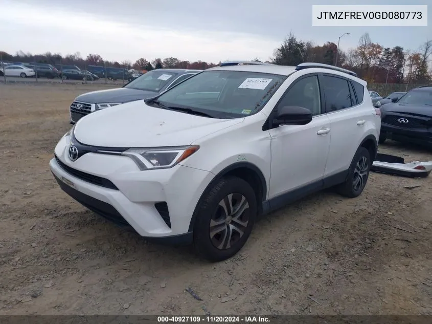 2016 Toyota Rav4 Le VIN: JTMZFREV0GD080773 Lot: 40927109