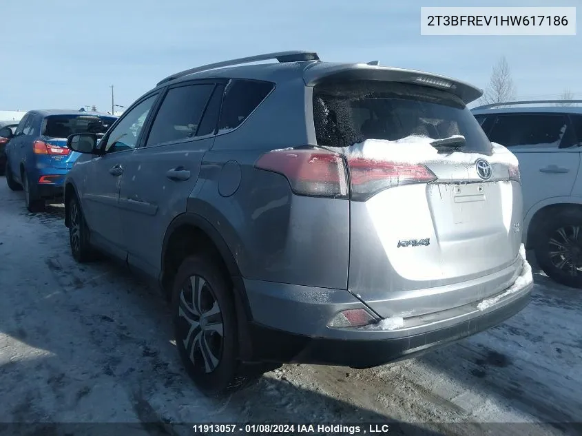 2T3BFREV1HW617186 2017 Toyota Rav4 Le