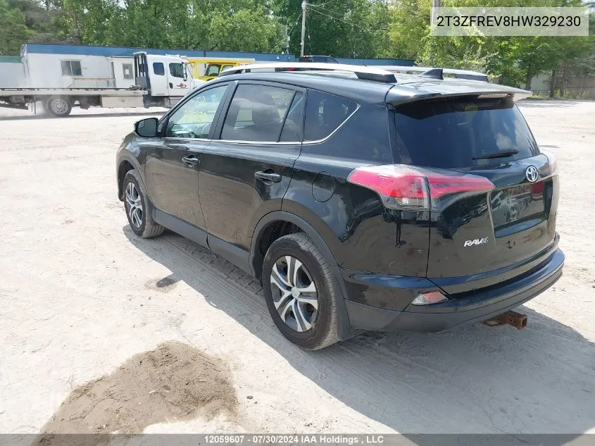 2T3ZFREV8HW329230 2017 Toyota Rav4 Le