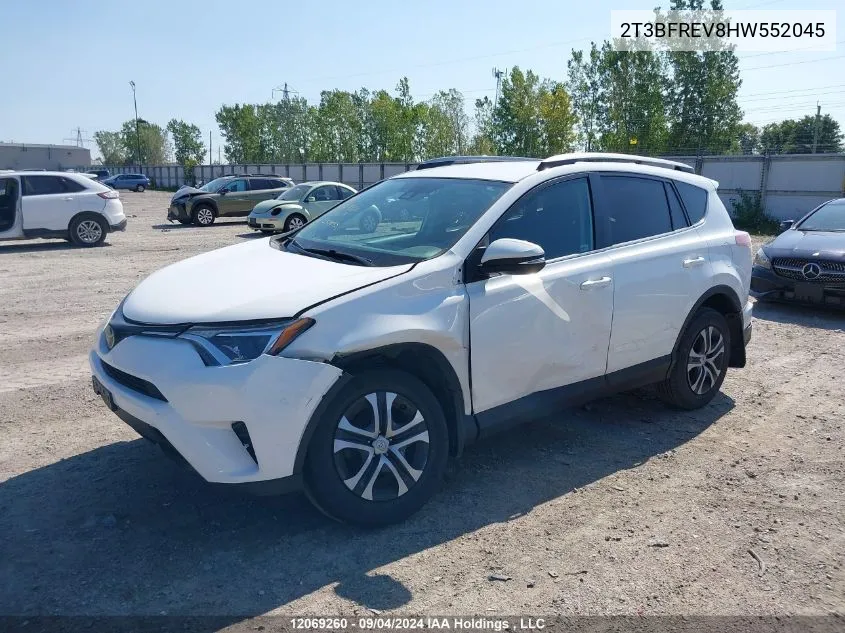 2017 Toyota Rav4 Le VIN: 2T3BFREV8HW552045 Lot: 12069260