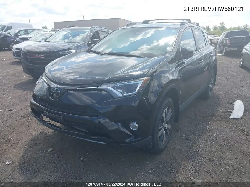 2017 Toyota Rav4 Xle VIN: 2T3RFREV7HW560121 Lot: 12070914